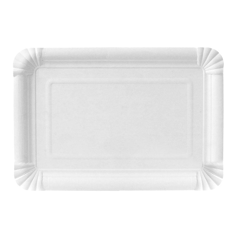 Pappteller 12x15x2cm KU40 weiß - 1.000 Stück