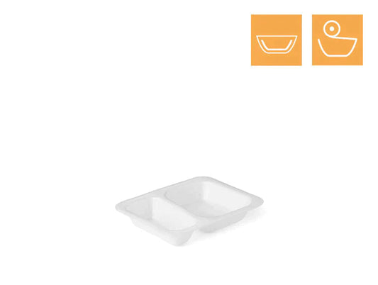 Siegelschale Typ602 GR. A 2-ungeteilt 1.250ml - 200 Stück