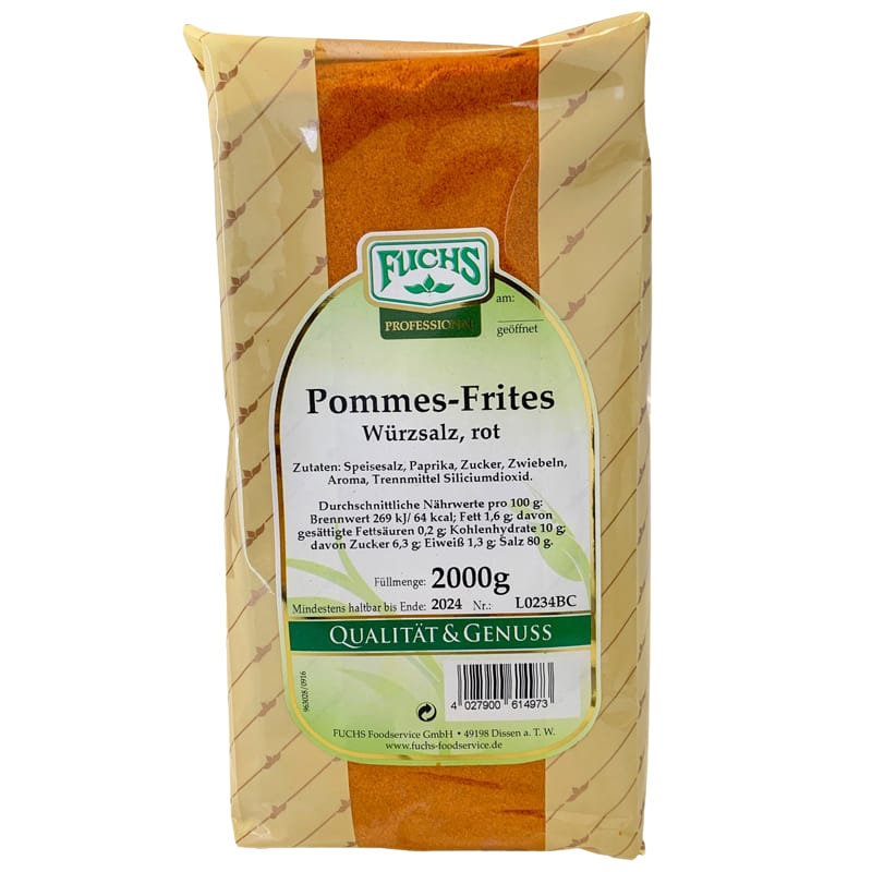 Pommes Würzsalz rot - 2 Kg