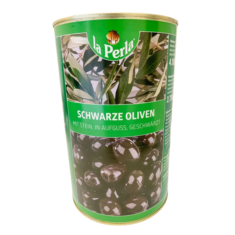 Schwarze Oliven (mit Stein) - 4,1 KG - Image 1