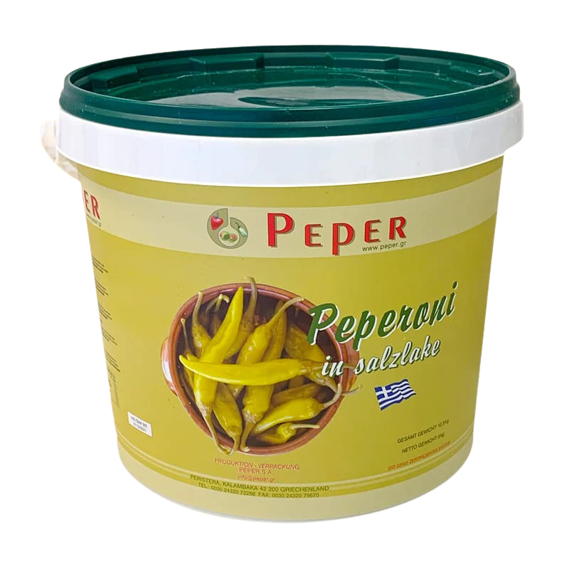 Peperoni in Salzlake - 10,5 Kg - Image 1