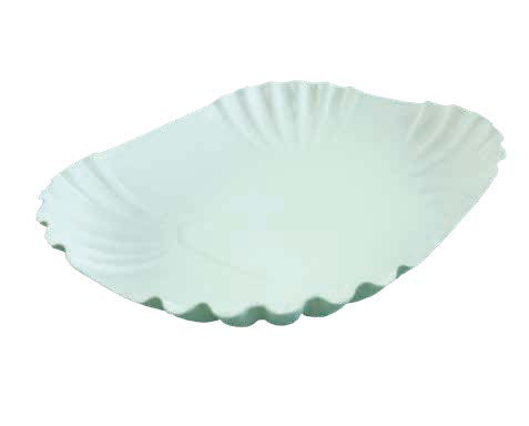 Pappschale 12x15x2cm KU40 weiß - 1.000 Stück