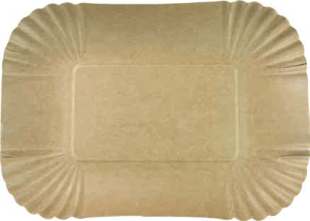 Pappschale 13x18x3cm KU41 braun - 1.000 Stück