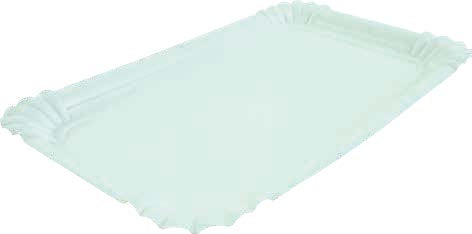 Pappteller eckig 16x20cm weiß - 1.000 Stück