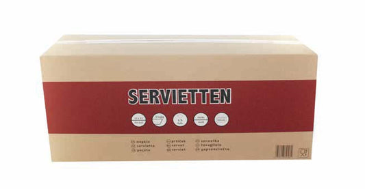 Servietten 33x33cm 1-lagig 1/4 Falz - 4.000 Stück