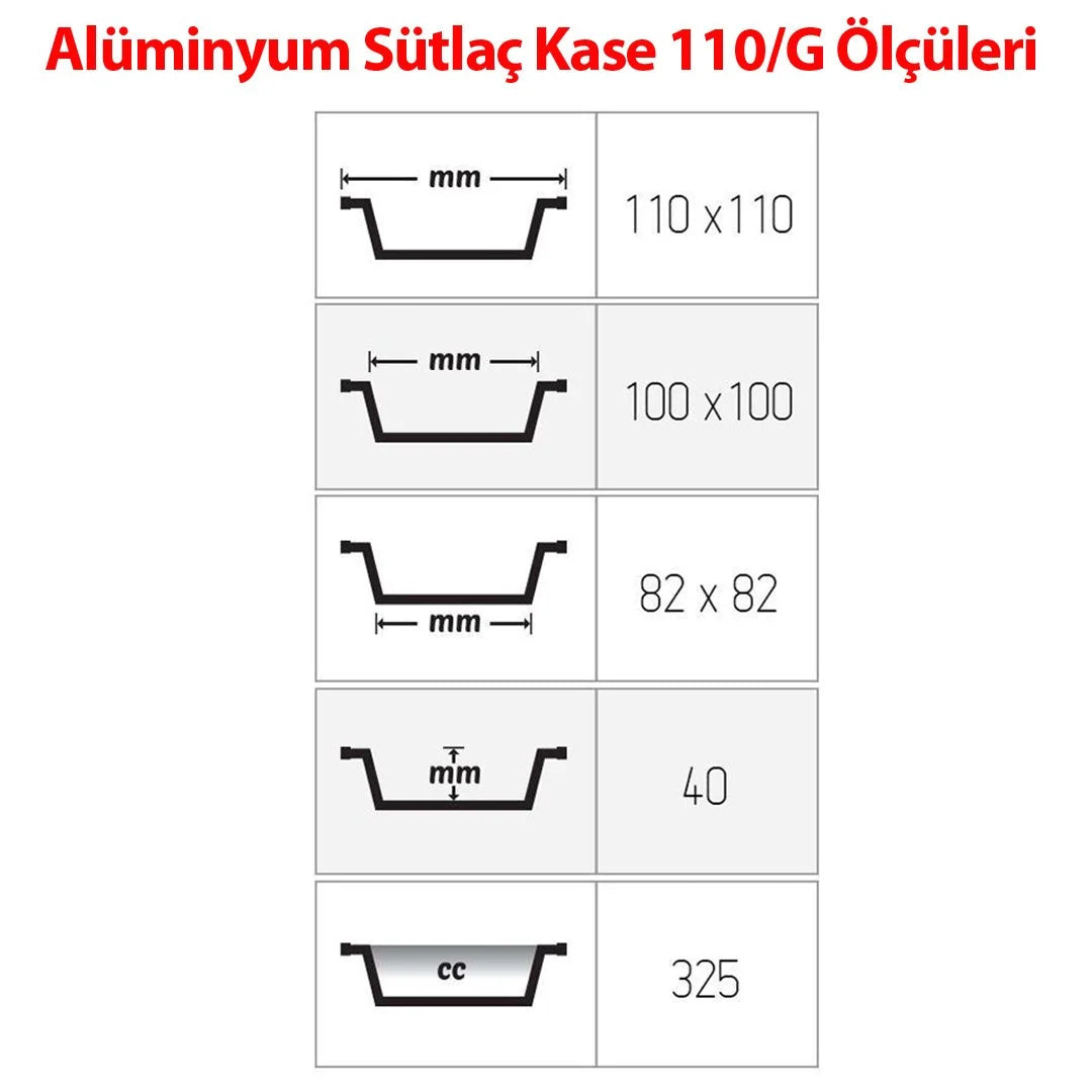 Sütlac Aluschale 325ml Alu-Schale