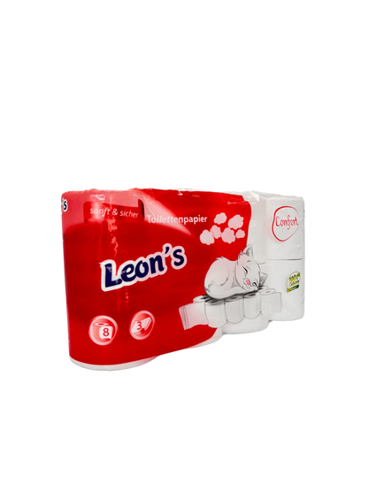 Toilettenpapier 3-lagig, 250 Blatt  hochweiss, 33x64 Rollen - 1 Palette