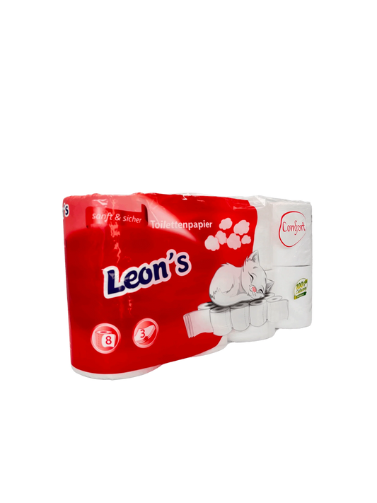 Toilettenpapier 3-lagig, 250 Blatt  hochweiss, 33x64 Rollen - 1 Palette