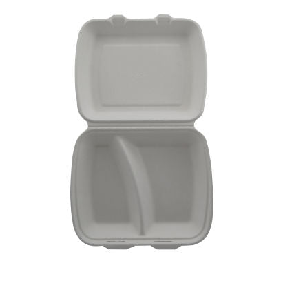 Bagasse MenüBox IP4, 2-geteilt  - 200 Stück