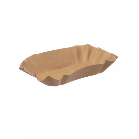 Pappschale 9x14x3cm KU51 braun - 1.000 Stück