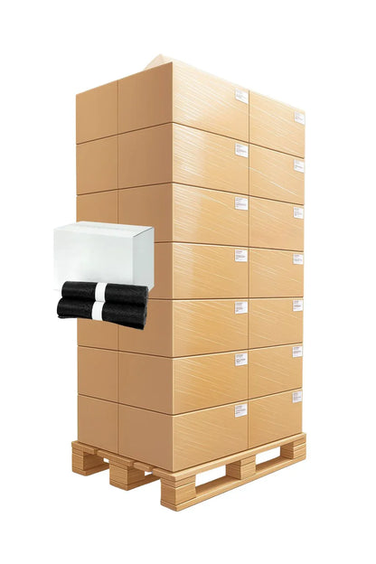 Müllsäcke schwarz 120 Liter, Typ70 39my LDPE, 54 x 250 Säcke - 1 Palette