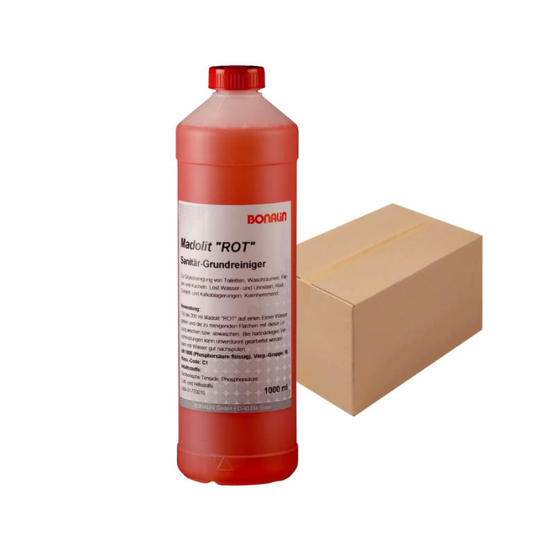 Bonalin MADOLIT ROT-Sanitär Grundreiniger in Flasche