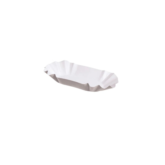 Pappschale 9x14x3cm KU51 weiß - 1.000 Stück