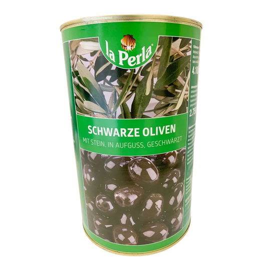 Schwarze Oliven (mit Stein) - 4,1 KG - Image 1