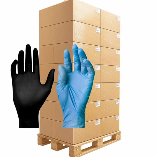 104x Nitril Handschuhe schwarz/blau - S-XL - 1 Palette