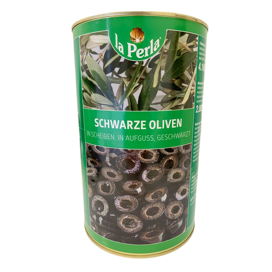 Schwarze Oliven geschnitten La Perla