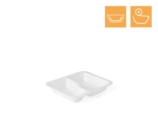 Siegelschale Typ613 GR. B 2-geteilt 1.000ml - 600 Stück
