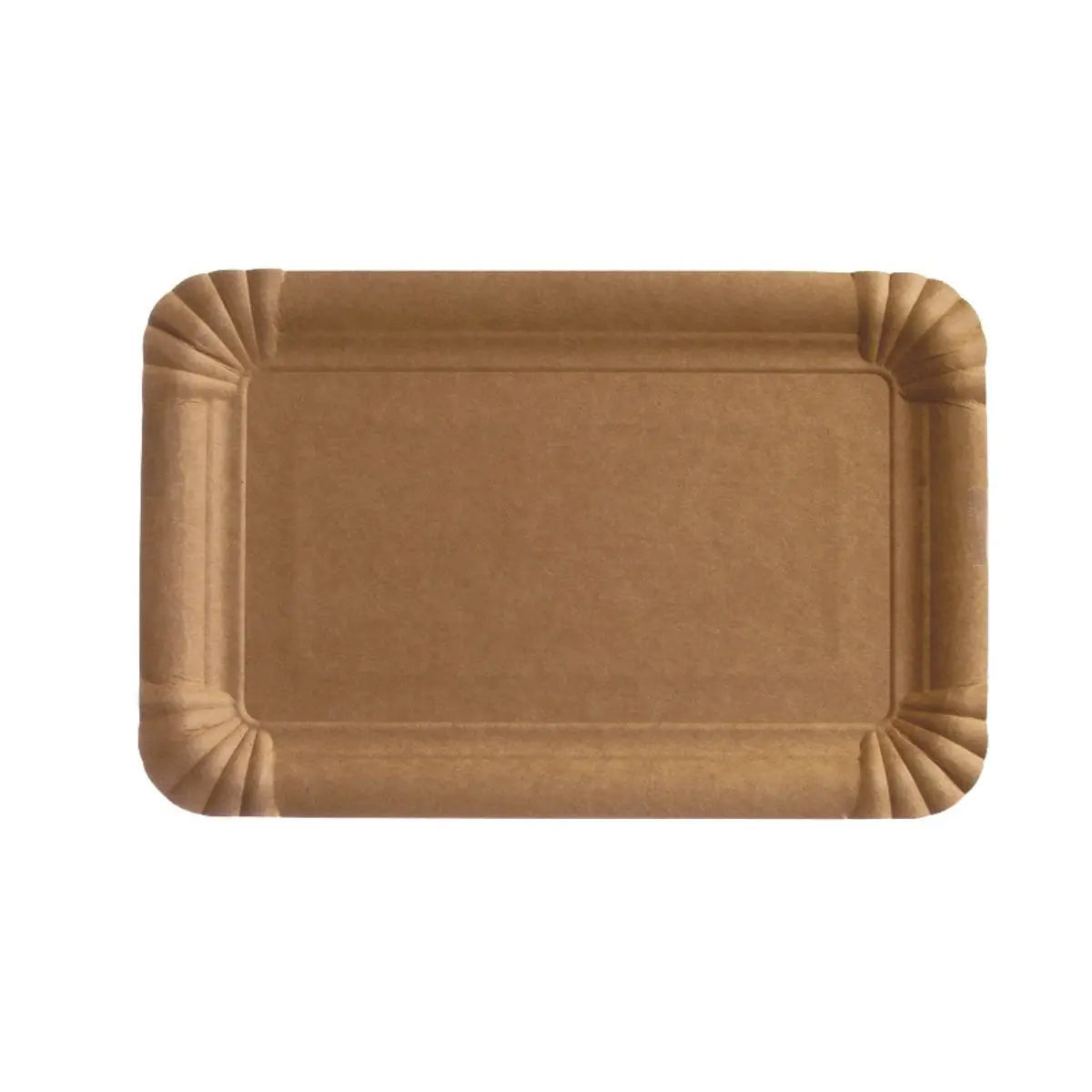 Pappteller 12x15x2cm KU40 braun - 1.000 Stück