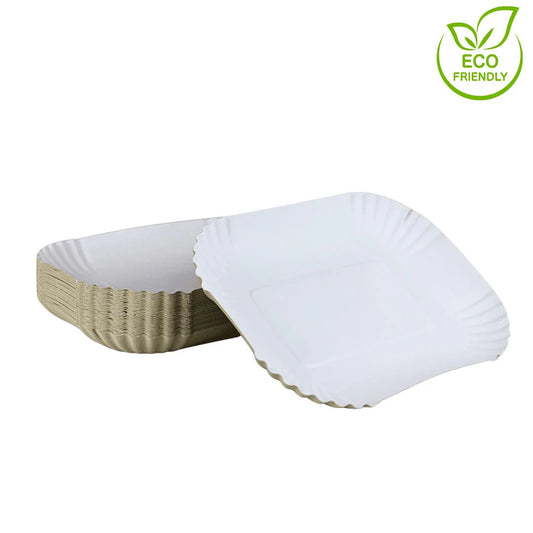 Pappschale 13x18x3cm KU41 weiß - 1.000 Stück