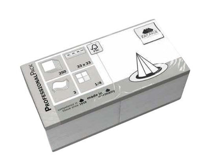 Servietten weiß 2-lagig 1/8 Falz 33x33cm - 2.000 Stück
