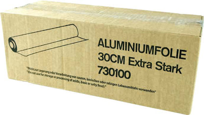 Alufolie - 30cm breit - 14my 600g-  4 Rollen