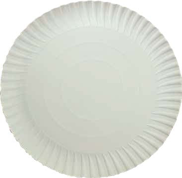 Pappteller rund 23cm weiß - 1.000 Stück