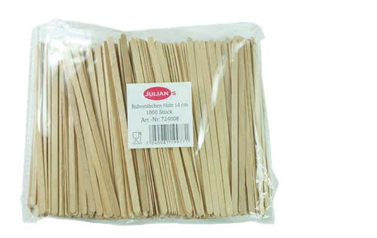 Rührstäbchen Holz 14cm - 10.000 Stück