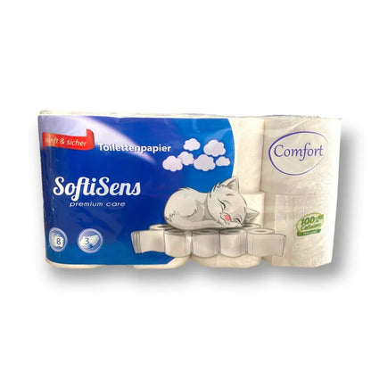 Toilettenpapier 3-lagig 150 Blatt - 64 Rollen