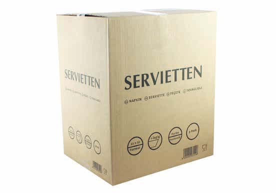 Servietten 33x33cm 1-lagig 1/4 Falz - 1.800 Stück